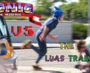 Man in Sonic the Hedgehog suit Races The Luas Train in Dublin city for 2 km. nnVideo Editing &amp; Music by Emlyn Lewis (AKA Super Mario Busker)nnSUBSCRIBE to Super Mario Buskers Youtube Channel so you never miss a video! https://www.youtube.com/user/MarioBuskernnLIKE Mario Busker on Facebook at https://www.facebook.com/SuperMarioBuskernnBig thank you to Dan the man Kennedy and Niall has style Conroy for filmingnCheck out their creative film channel https://www.facebook.com/secondframefilmsnnAls