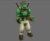 This is the dance animation for my OGRE mascot character model. It is based on this 2D sprite I made for the OGRE SDK: http://www.ogre3d.org/wiki/images/8/8f/OgreDance.gif. If it&#39;s a little jerky, it&#39;s the video capture&#39;s fault. :D