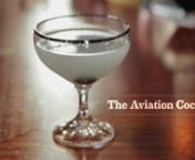 Brooke Arthur demonstrates the making of the iconic Aviation Cocktail.nFor more classic cocktail recipes, visit www.aviationgin.comnnVideo by aliciajrosephotography.comnMusic by Nick Jaina