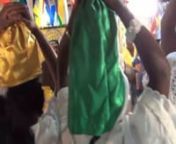 This video is the 6th in a series documenting the Vodou ceremony held at Société Linto Roi Trois Mystères in Miami, Florida. Ongan Michelet Alisma, Ongan Emmanuel and Ongan Marcus are in charge of this temple. This video shows a sequence in the Rada rite in which the po tèt (head pots that symbolize the spirits) are displayed and the initiates are covered in white sheets. After prayer and song, Papa Loko emerges from the white sheet and the Vodou onsi greet him in a respectful manner. Thanks