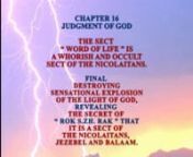 16 Chapter. The sect “word of life” is a whorish sect of the Nicolaitans.nnIn this chapter we have proved that the sect “ word of life ” is the sect of Nicolains without a doubt, the foundations of which are fornication, whoredom, adultery and lasciviousness,as well as idolatry, witchcraft, sorcery, magic and occultism.nnBright example to show that there are whores and prostitutes in the sect “word of life” is the member of said sect in Armenia the actress Angela Sargsyan, known as t