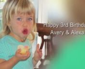 Avery and Alexa&#39;s 3rd birthday party with all of their friends! Thank you everyone for making it such a fun day!nnThe song is