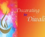 A how to video on doing a Rangoli design for Diwali, the festival of lights.
