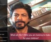 Films I want to make for my children | #SRKLiveOnFame from doremon no
