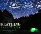 “Breathing other World” is my first timelapse project, shot between March 2013 and August 2014.nnDuring this time, to create this video, I had to collect around 9000 photos, drive a couple of thousands Km, hike many hours to can achieve breathless places, sometimes with temperatures below zero and to stay throughout the nights with tent and sleeping bag.nnFor many, this could sounds a little crazy to do, but to me it has become a lifestyle, I love it! Camping in uncomfortable conditions unde