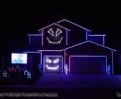 2015 Halloween Light Show – Can&#39;t Feel My Face by The Weekndnn4 singing pumpkin faces, tombstones, hand carved pumpkins, strobes, floods, 2 Matrix boards and thousands of lights. All RGB LED except for the faces, floods and a few light strings. E1.31 DMX and LOR driven. 8000+ channels. Riverside, CA.nnWebsite: http://www.CreativeLightingDisplays.comnFacebook: https://www.facebook.com/CreativeLightingDisplays