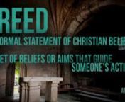 Full Sermon Notes available here http://bit.ly/1P6hZAcnnCREED - A formal statement of Christian beliefs. A set of beliefs or aims that guide someone&#39;s actions.nnWe need a faith that is organized. We need to know what believe and in whom we believe.nnThis exactly what early 1st &amp; 2nd century Christians believed. For this reason we have the Apostles&#39; Creed.nnGod&#39;s authority is not in creeds, belief statements, inspirational books, music lyrics, or denominational traditions.God&#39;s Authority is