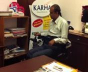 Karma latest power standing wheelchair is now available in India. Power Standing wheelchair - Increase your freedom Stand up again improve your independence and be find of your body.nnFEATURES:nPower standingnSwing-away controllernPower Recline functionnFront wheel drivenFlip-back Ergonomic arm padnKnee supportnMultiple adjustments - seat depth, footplate height, armrest heightnParking Braken50AH Battery