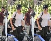 Anushka &amp; Virat go on vacation to celebrate New Year 2016nnIndian cricketer Virat Kohli and Bollywood actress Anushka Sharma were spotted at the Mumbai airport early Monday morning as they headed out for a quick vacation to ring in the New Year.