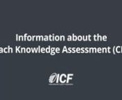 Information about the Coach Knowledge Assessment (CKA) from cka