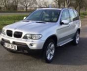 Metallic Titanium Silver BMW X5 3.0D Turbo Diesel Sport 6 Speed Auto Pan Roof Sat Nav Full Leather Heated Seats Only 49,000 Miles Full Service HistorynnSee our latest BMW stock: http://www.mccarthycars.co.uk/used-cars/bmwnnMcCarthy Cars 72-74 Mitcham Road, CroydonnnMcCarthy Cars are an award winning, family-run used car dealer based in Croydon, London. We offer an extensive range of quality used cars for sale.nnWe have over 200 used cars in stock. We offer finance, part exchange and offer 4 year