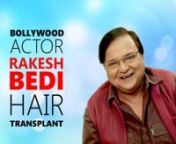Famous actor Rakesh Bedi gets hair transplant at Dr. A’s Clinic, Mumbai (with english subtitles).