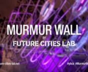 Project website: future-cities-lab.net/murmurwall/nWHAT WILL THE CITY AROUND US BE THINKING, SEEING AND READING IN THE NEAR FUTURE? HOW WILL ITS DESIRES AND FEARS MANIFEST? WHAT WILL BE MOST IMPORTANT?nOffering a glimpse into the immediate future, the Murmur Wall is an artificially intelligent, anticipatory architecture that reveals what the city is whispering, thinking and feeling. By proactively harvesting local online activity—via search engines and social media—the Murmur Wall anticipate
