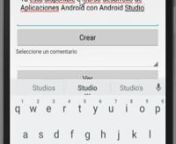 Proyecto ejemplo usado en nuestro curso de Android Studio para explicar la implementación de una bbdd SQLite en Android