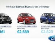 Evans Halshaw Ford YouTube campaign promoting the Special Buys offers.n(Video is for showreel purposes only. Offers may no longer apply. See evanshalshaw.com for current deals)