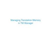 By using translation memory or “TM” you can dramatically improve the efficiency of your translation process. It ensures that you only have to translate new or modified text. If a segment was translated in the past, the translation memory will offer you a match. If the match is in the same context, then it will be an in context exact match or ICE match, which will be automatically approved. A match in a different context is a leveraged match, which you only need to review. If a segment is sim