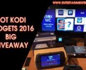 Best devices for KodinHot Kodi Gadgets 2016 Big GiveawaynEver wondered what the Hottest and best Kodi gadgets are. Well wonder no longer. The best part of it all, is you can win one of them.nhttps://www.entertainmentbox.com/best-devices-for-kodi/nOur list of the hottest Kodi devices on the market 2016 (in no particular order)nThe M7 Smart Android Watch, The iMacwear Sparta M7 Smart Watch, Android dual core with 3G.nApple TV 4 Kodi edition, loaded with Kodi, Provenance (to play all those retro ga