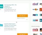 Hello friends! I want to inform about http://www.couponkato.com the best coupon site for Indian. In this site you will get all coupon, deals, and offers of top Indian shopping site. Site is very much user friendly. They use mobile recharge, cloth, travel, food and electronics as category where you find all deal and offers of relevant merchant. You will get all top shopping site like Amazon, Ebay, Snapdeal, Shopclues, Koovs, Homeshop18 and more in fashion category. You can get offers of particula