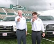 Michael Joe Cannon and his son, Tyler Cannon, address the attendants of the Delta State football games, via Jumbotron, for the 2016 DSU football season.nn- A Hunt Marketing Production -