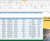 Excel Video 392 has one more clever advanced filtering trick for 2013.This is the last Excel Video I’ll publish for 2013, so let me pause for a moment and thank each of you for watching and for publicizing the videos.I’ve had well over half a million videos watched worldwide and really appreciate all of the publicity.Thanks so much for watching.nnToday’s trick is to add a filtering cell outside of our usual cell range so that we can use the LARGE function in a formula and find the fi