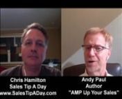 An Alternative to Cold Calling:nnI recently had the opportunity to interview Andy Paul, the author of Amp Up Your Sales: Powerful Strategies That Move Customers to Make Fast, Favorable Decisions.nnWe talked about numerous topics as it related to the book and in this segment, Andy talks about An Alternative to Cold Calling.nnnAn Alternative to Cold Calling Transcript:nnChris Hamilton:You know, it&#39;s ... The problem with cold calling, I truly believe there&#39;s a better way to do it. That&#39;s my
