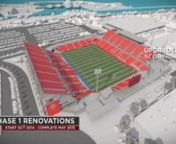 A NEW LEVEL OF FOOTBALL EXPERIENCEnOver the next two years, BMO Field will be getting a major upgrade that will offer Toronto FC and its fans one of the top stadiums in Major League Soccer.nnKilograph produced this animation for Maple Leaf Sports and Entertainment to help illustrate the phasing and new amenitiesof the upgraded BMO field project.nnThe first phase, beginning now and finishing in May, 2015, will see BMO Field expanded to a seating capacity of 30,000 with 8,400 new seats in the Ea