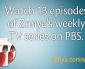 Watch 13 episodes of Zonya’s 30-minute weekly television series aired on PBS. Zonya’s fun and vivacious style as your personal wellness coach tackles everyday challenges for everyday people in the kitchen, down the grocery aisles, for the kids and with your exercise goals. Sprinkled throughout are Zonya’s hard-facts nutrition lessons and visual humor delivered in clips from her live speaking performances. A 3 DVD set.nnTotal run time: Approx. 6hrs.