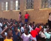 This is our favorite part of morning assembly at Kira Primary School where Peace Corps Trainees are gaining experience first-hand in the Ugandan classroom. My P2 students are lined up near the camera as Kyle and Dallas join them in the song/dance.