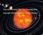 Sing along and learn the names and locations of the planets of the Solar System. This is one of 34