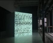 Video Installation, 2 X 2 X 2 m sugar cube, 2 video projectionsnnAnimation by Josh Shaffnernn