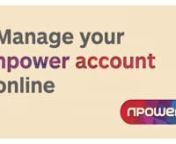 Manage your npower account online from npower online account