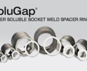 The specially engineered, patented design of SoluGap offers an economical, inventive solution to socket welding needs.nCompatible with any metal, SoluGap provides the 1/16ʺ (1.6 mm) minimum gap required by ANSI 31.1, Section III, ASME, US Navy and Military Codes, eliminating the need for pre-measuring and guesswork. SoluGap is also available in 1/8″ (3.2 mm) thickness.nSoluGap features http://www.aquasolwelding.com/solugap a unique 3-tabbed edge design that allows the spacers to remain secure