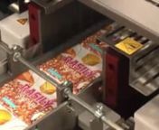 Video demonstrating Chocolate cartons overwrapped at speeds of 40 cartons per minute - Confectionery Overwrapper Machine - B100FF Classic