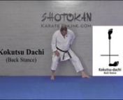 Kokutsu Dachi Shotokan Karate Stances