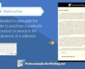 https://www.professionalletterwriting.net/the-most-common-types-of-formal-letters/ Whether you will write a formal letter, an email or any types of business letters, it is essential for you to ensure that your letter writing is going to solicit an answer that you are after. nnThrough this video, you will discover the most common types of formal and business letters: letters of complaint, a covering letter, reference letter, letter of recommendation, resignation letter and many more! Take a close
