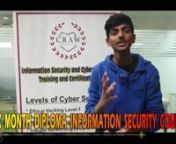 Craw Cyber Security Pvt Ltd Six Month Diploma Information Security Course Review by Arpit Anand. Craw Cyber Security is the best institute in Delhi,India for Cyber Security Courses(Ethical Hacking,Advanced Penetration Testing,Cyber Forensics Investion Training,In-DepthAdvanced Networking Training,Web Application Security Training,Mobile Application Security Training)nOther Page Linknhttps://www.craw.in/nhttp://crawsec.com/nhttp://crawsecurity.com/nhttp://diplomainformationsecurity.com/nhttp://