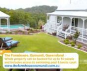 Want to know more about The Farmhouse Eumundi? Check out our website: https://www.thefarmhouseeumundi.com.au nnProperty availability, pricing and booking is provided by Holiday Homes Noosa.nnTheir office hours are Mon-Fri 8:30am-5:30pm and Sat-Sun 9am-5pm.nnYou can also call them on +61 7 5474 1964.nnWhen booking, mention you found us on our website!