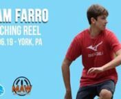 Cam Farro (Blueballs) worked every single inning for his team at Wiffle Bash, which included a play-in game and a 5-inning semi-final. Cam picked up three wins, with his only loses coming at the hands of the tournament champions, ERL. (July 6, 2019)