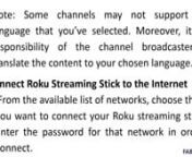 We provide Roku streaming stick setup related issue, so if you are not being able to set up Roku streaming stick due to any reason, then you need to connect with us to get the right solution. Call us on our toll-free number.