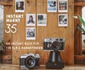 The new camera accessory, the Instant Magny 35 Instant Back, enables you to use a 135 Single Lens Reflex and Rangefinder film camera to capture instant photographs without any modifications.nnThe Instant Magny 35, developed by NINM Lab, is compatible with over 35 most common models from 5 major brands of 135 SLR and Rangefinder film cameras. The models supported include: Nikon FM/FE/FA Series, Leica M Series, Olympus OM Series, Pentax M series, and Canon A Series.nnNINM Lab is raising funds for