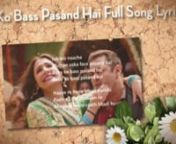 http://ilyrics.co/sultan/baby-ko-bass-pasand-hai-lyrics-from-sultan-by-vishal-dadlani/ Baby Ko Bass Pasand Hai is one of the top-rated songs of movie Sultan. This is the first song from much awaited Salman Khan starrer sultan. This song is sung by Vishal Dadlani, Shalmali Kholgade, Ishita &amp; Badshah.