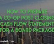 What Is a Co-op Post-Closing Cash Flow Statement in NYC? www.hauseit.com/co-op-post-closing-cash-flow-statement-nycnSave Money When Buying in NYC: https://www.hauseit.com/hauseit-buyer-closing-credit-nyc/nnIf you’re buying a co-op in NYC and preparing a board application, you may be asked to submit a post-closing cash flow statement alongside your financial statement. The post-close statement of cash flows is actually rather simple and nothing to be concerned about.nTruth be told, it’s quite