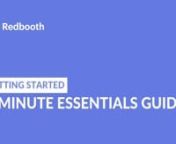 Sign up for free: https://redbooth.com/nnUPDAT3D: October 2018nnGet started with an overview of the essential features of Redbooth. This video is also a great way to onboard and train your team. In this video, you&#39;ll learn the following:nn• Create your first workspace (0:29)n• Import tasks into Redbooth from other applications (1:10)n• Managing tasks within Redbooth (1:39)n• Sorting and filtering tasks (3:06)n• Timeline View &amp; Reports (3:37)n• Dashboard (4:17)n• Integrations an
