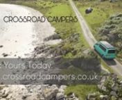 Welcome to Crossroad Campers, we specialise in modern VW campervan hire in Scotland at competitive prices. Explore the stunning sights and beautiful scenery that Scotland has to offer in one of our modern, clean and comfortable 4-berth VW campers.nnBook Yours Today: www.crossroadcampers.co.uknnFilm: Six4 ProductionsnMusic: Thrift Store Bargain by Major Label Interest (www.soundstripe.com)nDrone: Six4 ProductionsnLocations: Inverneil, Port Charlotte, Ardtalla, Port Mor, Islay, Sallochy Bay