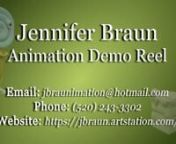 Jennifer BraunnAnimator/Layout Artistn520.243.3302njbraunimation@hotmail.comnnDemo Reel BreakdownnnContact Informationnn1.