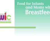 Food for Infants and Moms who Breastfeed - CC Ready from breastfeed