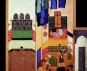 Caliph al-Ma&#39;mun in his bath, illustration, by Bihzad, to Nizami&#39;s Treasury of Secrets; Khamseh of Nizami, Herat, 1494-95. British Library, London