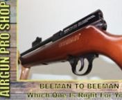 There are so many different airguns available, how do you know which one is right for you? In this video I have two Beeman airguns, in some way they’re similar and others they’re different. Let’s see what works for you!Available at www.arigunproshop.comnn#beeman #airgunproshop #shootpcp #newairguns #airguns #shootingsportsnnMan it’s a great time to be an airgunner!!! Learn more at www.badassairguns.com nnThis video is brought to you by Airgun Pro Shop.nnProducts:n - Beeman Commander .2
