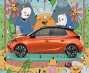 24 amazing artists, each contributing an illustration frame to produce a seamless loop of creativity to celebrate the new Corsa-E from Vauxhall.nnArtists in order of appearance:n001 - Daniel Jamie Williams (@danieljamiewilliams)n002 - Sarah Wearer (@s_wearer)n003 - Brucey Parker (@brucey.parker)n004 - Tatsunori Ishikawa (@adsrdesigns)n005 - Mr The Beef (@mrthebeef)n006 - James Hayes (theliminalpage) n007 - Robert J Manning(@robert_manning.png)n008 - Lumps (@lumps)n009 - Lydia Hill (@lydiakahill)