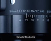 Leistung übertrifft ErwartungnDas SIGMA 105mm F2,8 DG DN MACRO &#124; Art ist das erste Makro-Objektiv speziell für spiegellose Kameras in unserer Art-Produktlinie.nDieses mittlere Tele-Makro-Objektiv bietet ausgezeichnetes Auflösungsvermögen, bei wunderbar weichem Bokeh.Aufgrund der besonderen Perspektive, die nur ein Makro-Objektiv bietet, ermöglicht es Fotografen vor Allem bei Nahaufnahmen eine besonders kreative Sichtweise auf kleine Schönheiten oder beeindruckende Details des Alltags.nnWei